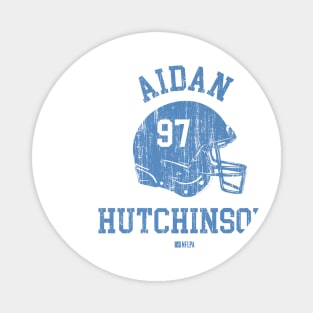 Aidan Hutchinson Detroit Helmet Font Magnet